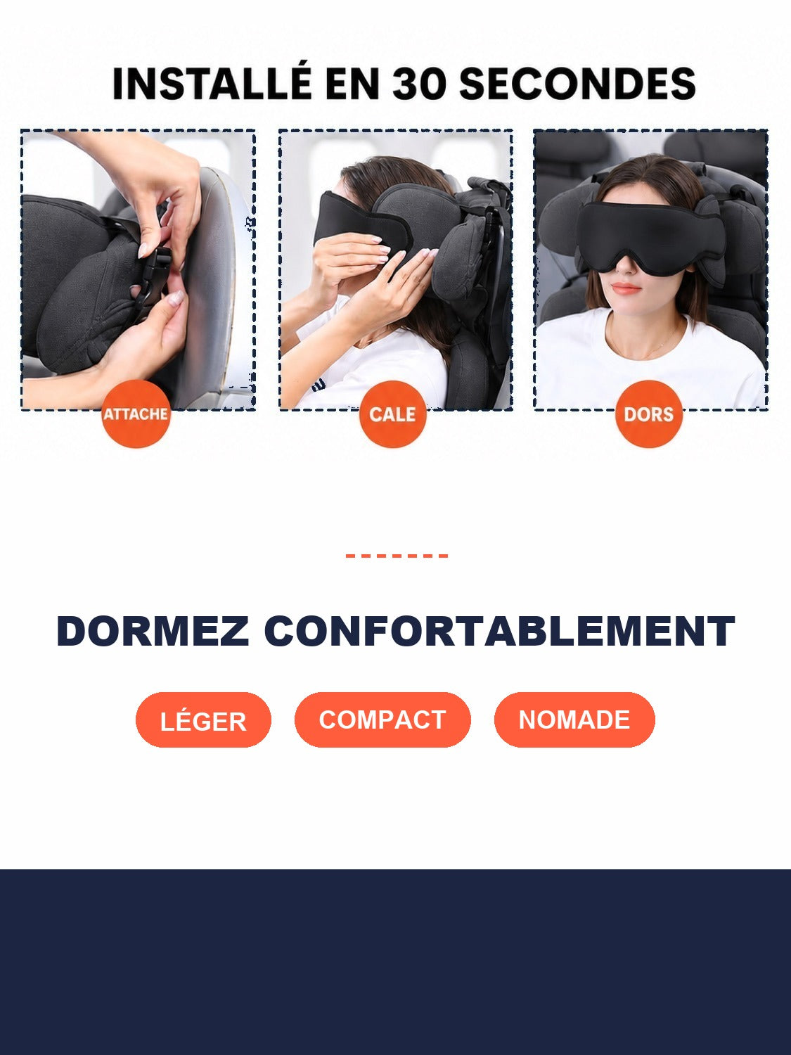 Installé en 30 secondes, compact